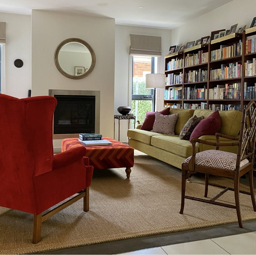 Lounge room area in a house