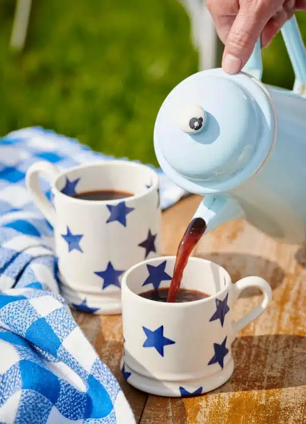 Emma Bridgewater - Spongeware Small Mug Blue Star - Image 3