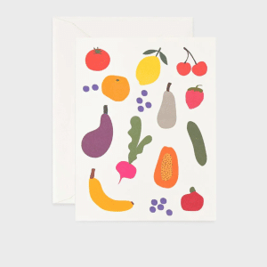 FATHER RABBIT STATIONERY | COLOURFUL FRUIT CARD