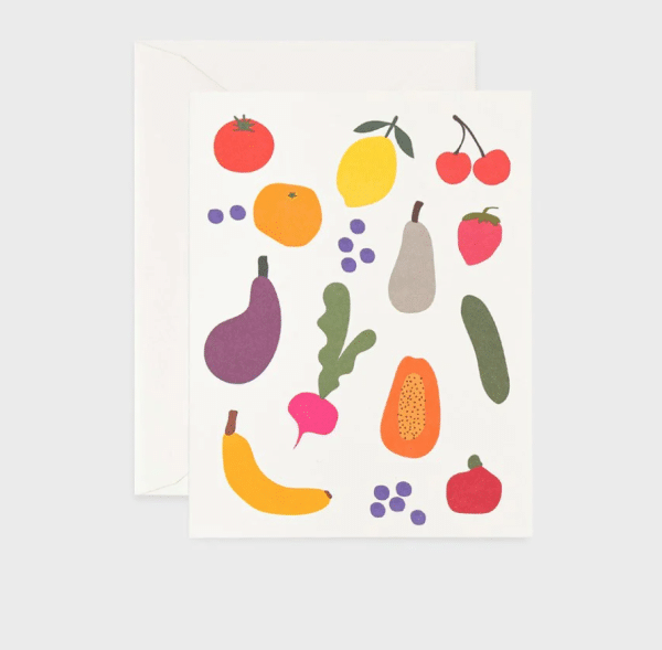 FATHER RABBIT STATIONERY | COLOURFUL FRUIT CARD