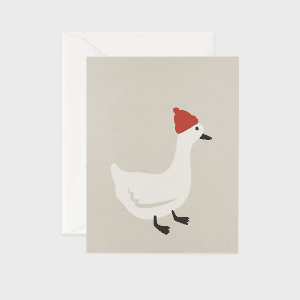 FATHER RABBIT STATIONERY | DUCK RED HAT CARD