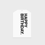 FATHER RABBIT STATIONERY | GIFT TAG | BOLD HAPPY BIRTHDAY