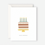 FATHER RABBIT STATIONERY | HAPPY BIRTHDAY CAKE CARD