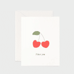 FATHER RABBIT - I Love You Cherries Card