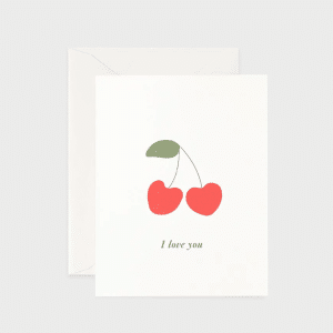 FATHER RABBIT - I Love You Cherries Card