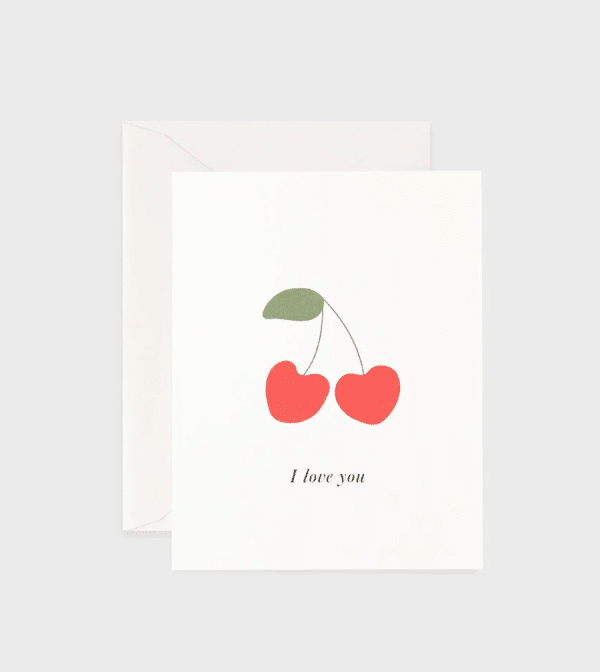 FATHER RABBIT - I Love You Cherries Card