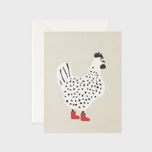 FATHER RABBIT STATIONERY | ROOSTER RED BOOTS CARD
