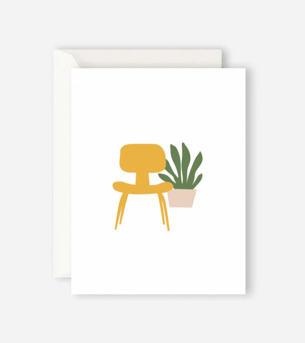 FATHER RABBIT STATIONERY | YELLOW CHAIR CARD