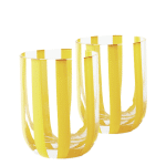 Kip & Co - Tumbler Glasses Golden Stripe - Set of 2