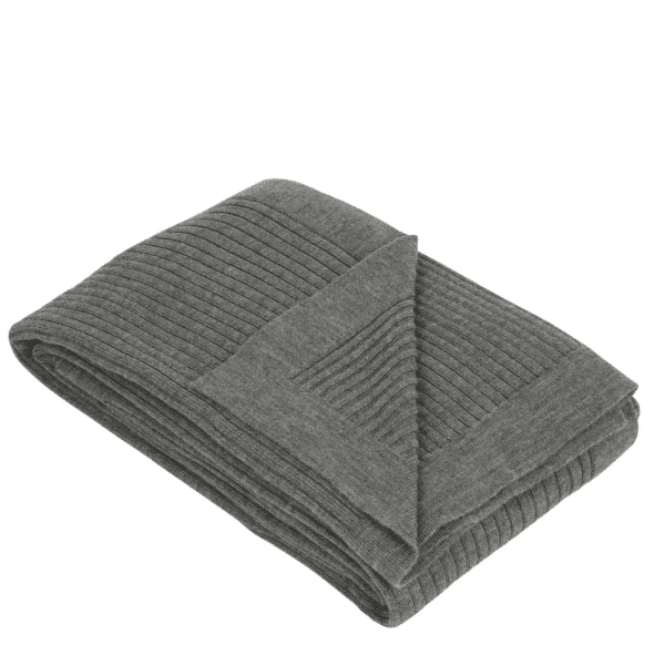 Winnie Grey Wool Throw By JACKA DESIGN