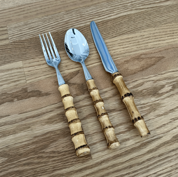 Bamboo Cutlery Set 6 Piece