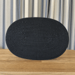 JACKA DESIGN - Cove Oval Placemat Black Set of 2
