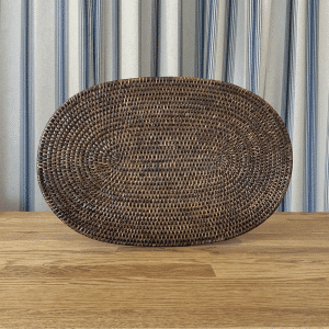 JACKA DESIGN - Cove Oval Placemat Brown Set of 2