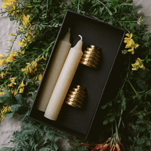 QUEEN B - Beeswax Candle Black Label Gift Set