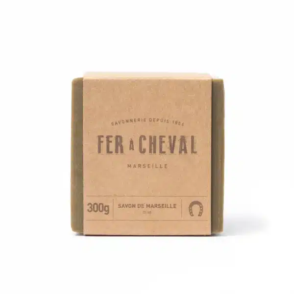 Fer A Cheval - Pure Olive Savon de Marseille Cube 300g - Image 2