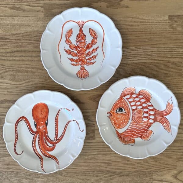 Amalfi - Fish Summer Dinner Plate - Image 2