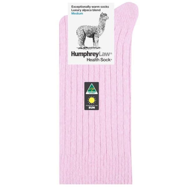 Humphrey Law- Alpaca Socks Powder Pink