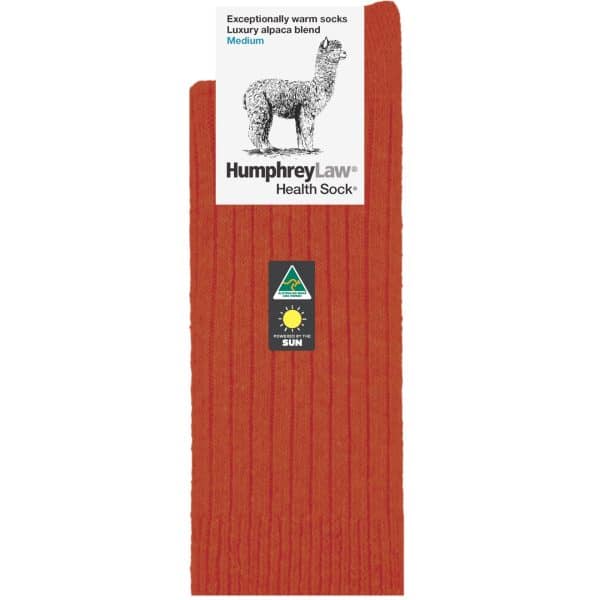 Humphrey Law- Alpaca Socks Terracotta
