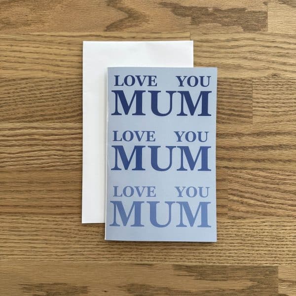 JACKA DESIGN - Card LOVE YOU MUM Sky