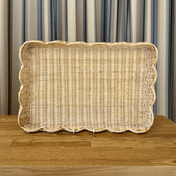 JACKA DESIGN - Decor Wave Rattan Tray Large