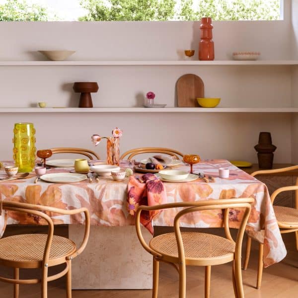 Bonnie & Neil - Tablecloth Cornflower Pink Medium - Image 3