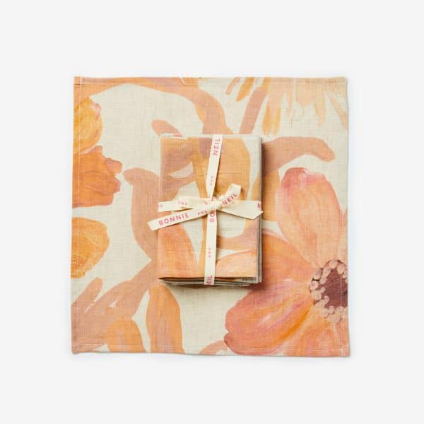 Bonnie & Neil - Napkins Cornflower Pink Set 4
