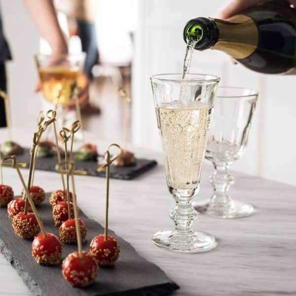 mosaique larochere perigord champagne flute