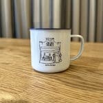 JACKA DESIGN Enamel Mug White