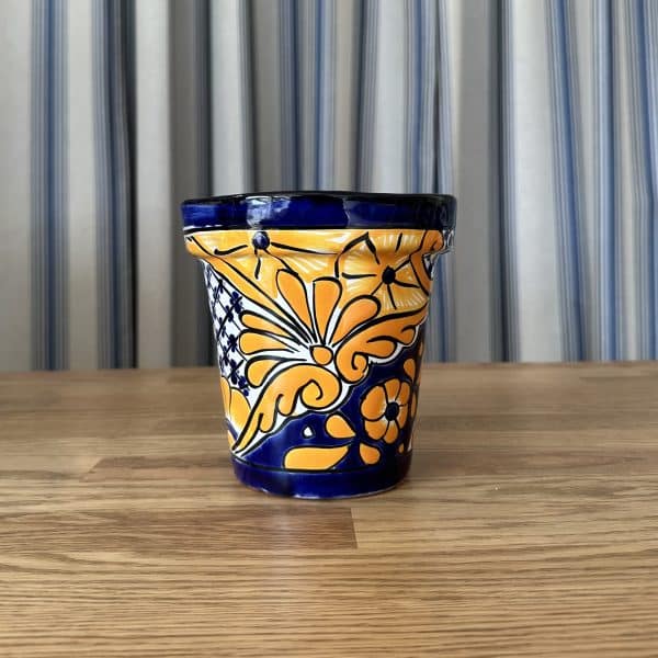 JACKA DESIGN - Mexican Hand Painted Planter "Summer" Medium