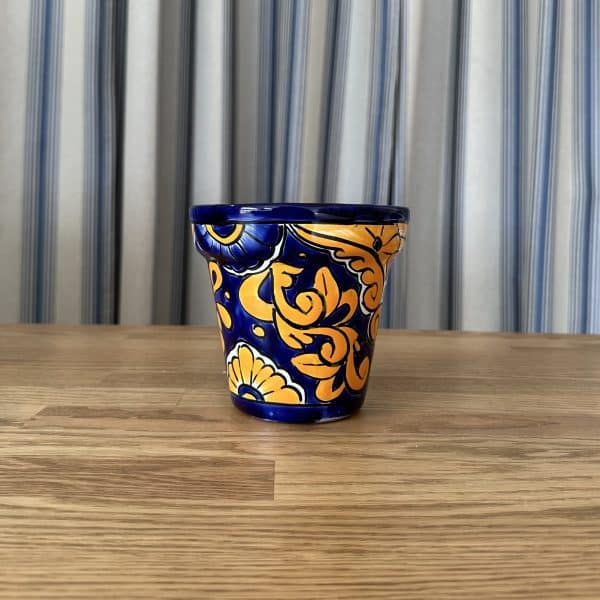 JACKA DESIGN - Mexican Hand Painted Planter "Summer" Small