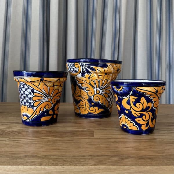 JACKA DESIGN - Mexican Hand Painted Planter "Summer" Small - Image 3