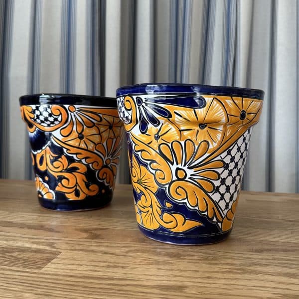 JACKA DESIGN - Mexican Hand Painted Planter "Summer" Large - Image 2