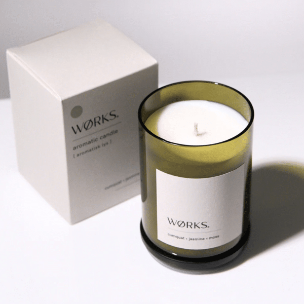 WORKS - Aromatic Candle | Cumquat, Jasmine, Moss - Image 2