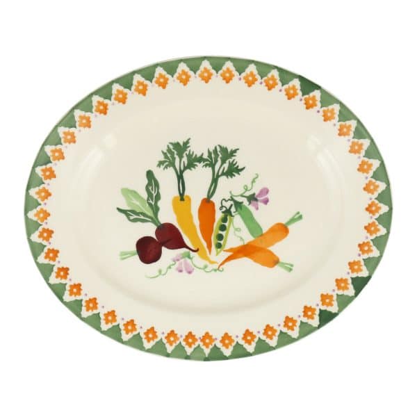 Emma Bridgewater - Spongeware Harvest Oval Platter Carrots & Beets