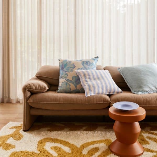 Bonnie & Neil - Tulip Blue Cushion 60cm - Image 4