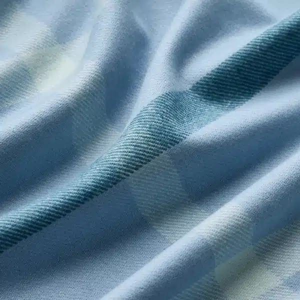 Waverley Mills - Summer Plaid Throw in Wineglass Bay Blue - Image 3