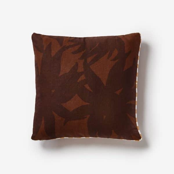 Bonnie & Neil - Fleur Chocolate Cushion 50cm