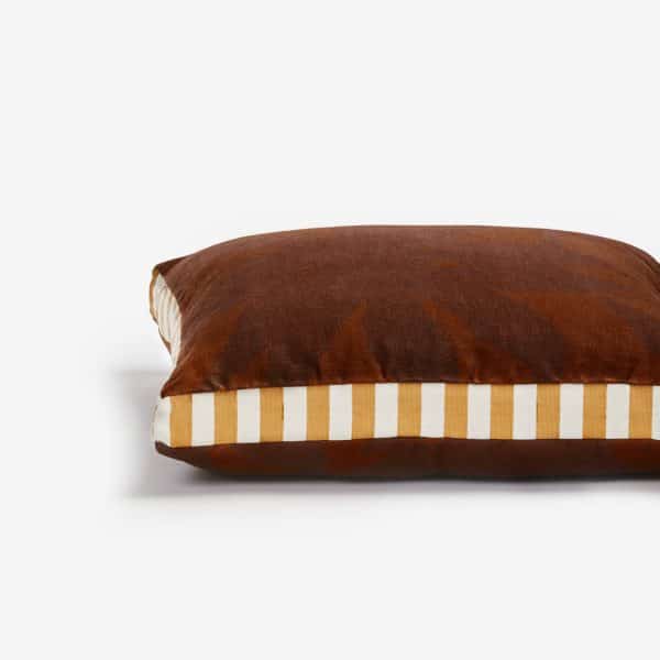 Bonnie & Neil - Fleur Chocolate Cushion 50cm - Image 2