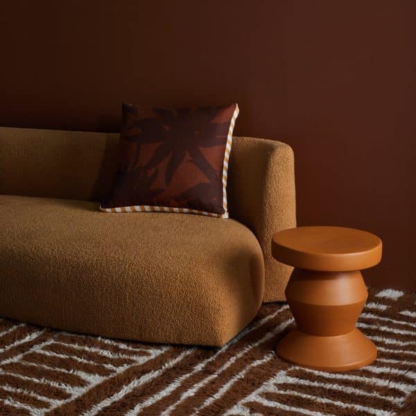 Bonnie & Neil - Fleur Chocolate Cushion 50cm - Image 3