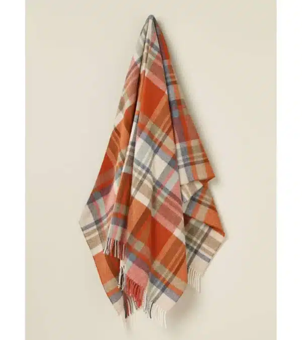 Bronte By Moon- Portree Throw - Orange - Image 2