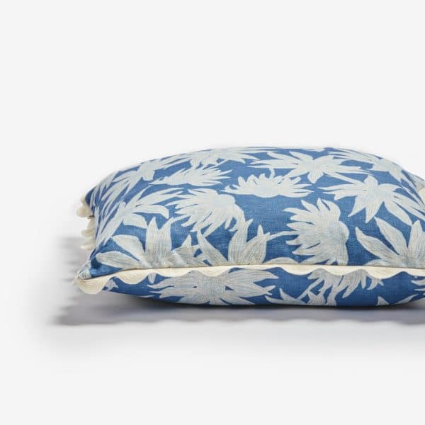 Bonnie & Neil - Flannel Flower Blue Cushion 50cm - Image 2