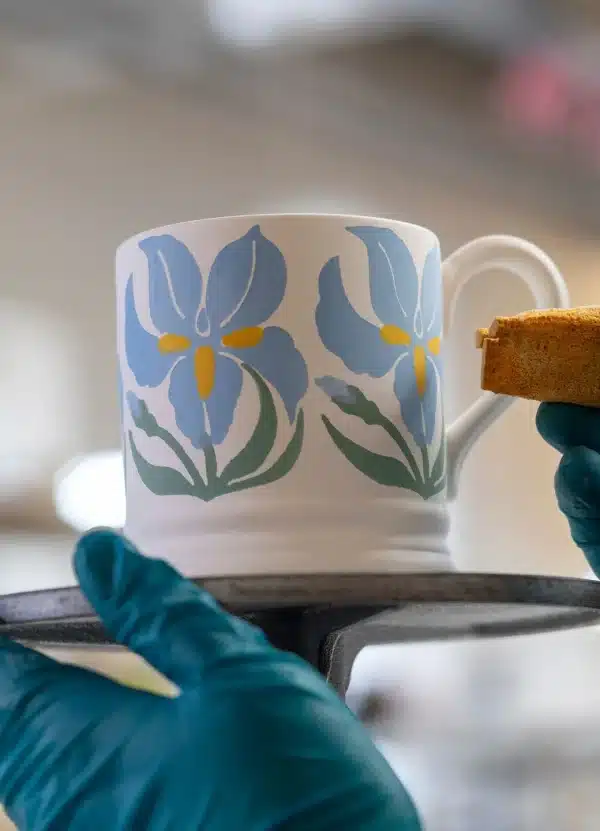 Emma Bridgewater - Spongeware Mug Flowers Iris - Image 2