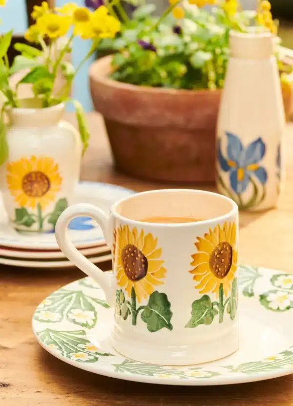 Emma Bridgewater - Spongeware Mug Flowers Sunflower - Image 2
