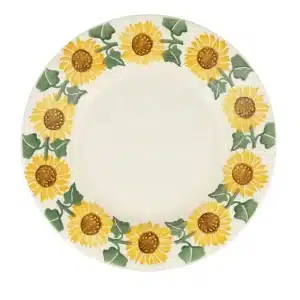 Emma Bridgewater - Spongeware Flowers Sunflower 8 1/2 Inch Plate