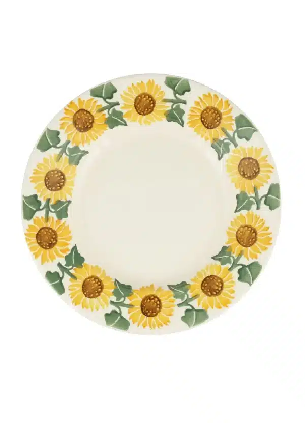 Emma Bridgewater - Spongeware Flowers Sunflower 8 1/2 Inch Plate