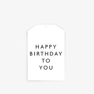 FATHER RABBIT - Gift Tag Happy Birthday To You