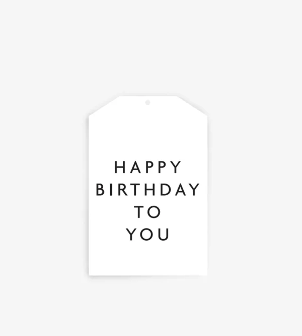 FATHER RABBIT - Gift Tag Happy Birthday To You