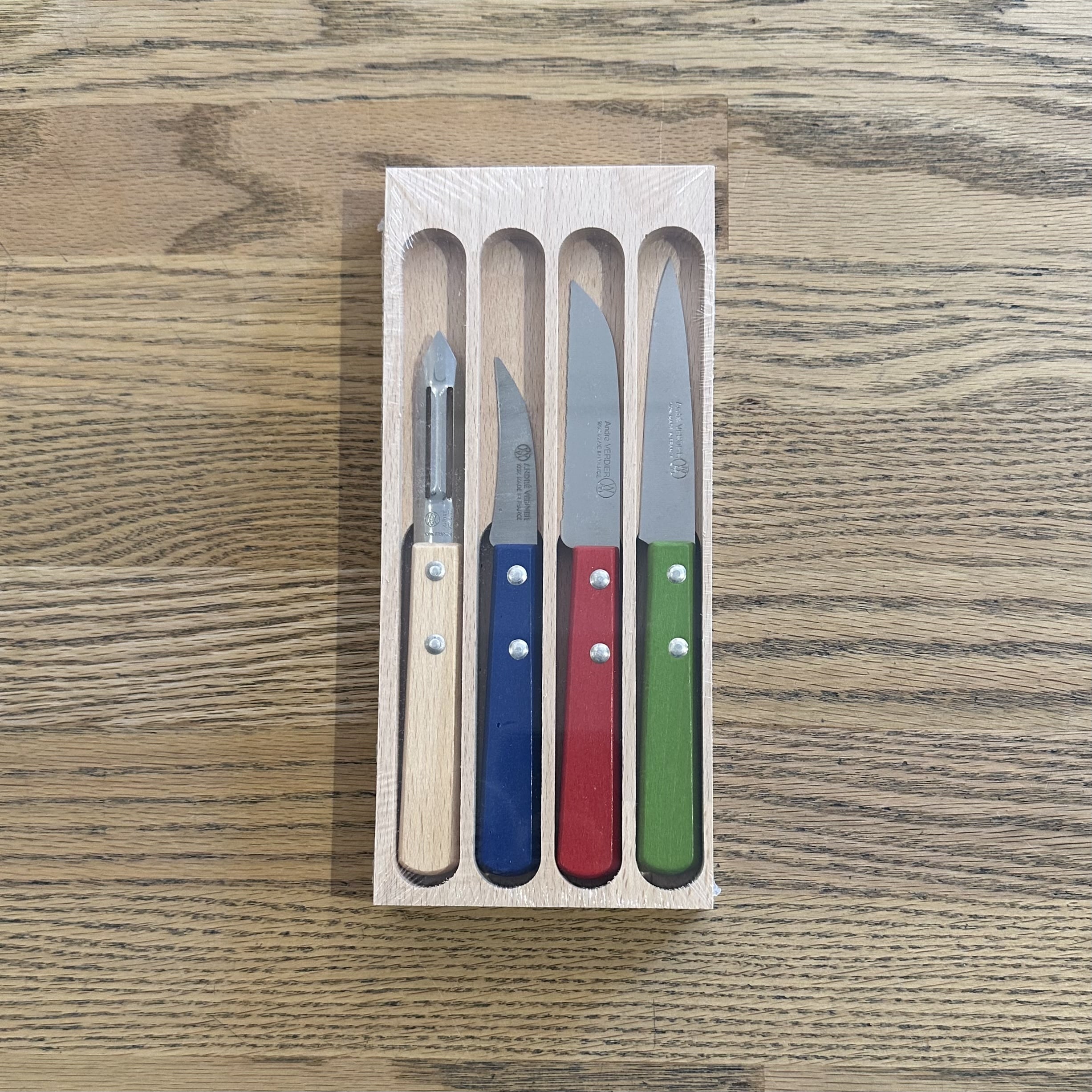 VERDIER - Knife 2 Rivets Preparation Set 4 Piece
