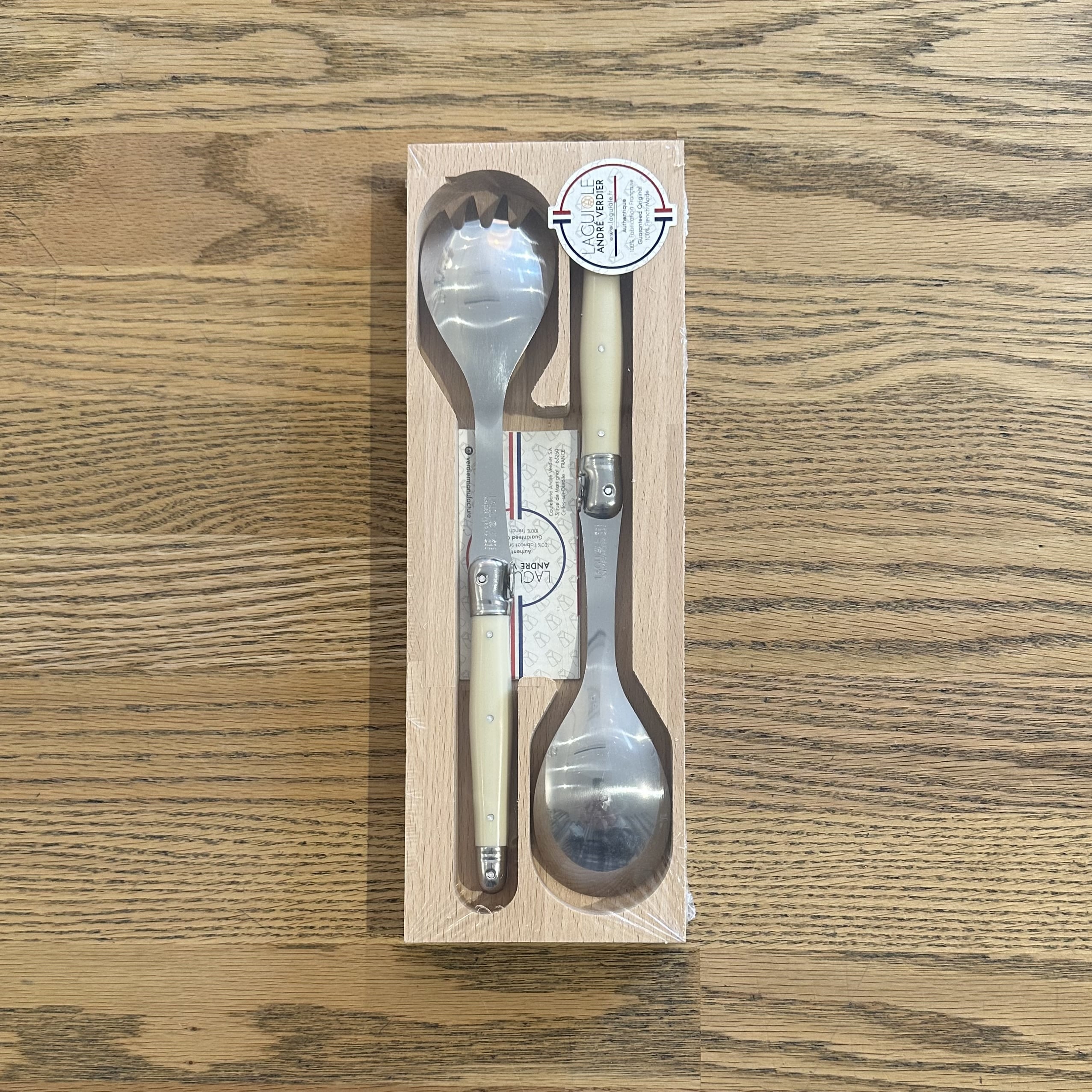 Jean Dubost Laguiole - Salad Servers Ivory
