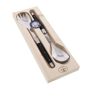 Jean Dubost Laguiole - Salad Servers Black Steel